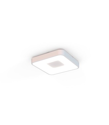 Plafón de techo Coin cuadrado blanco 100W - Mantra