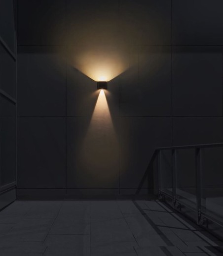 Aplique de pared exterior solar Vio LED IP54 120Lm 4000K