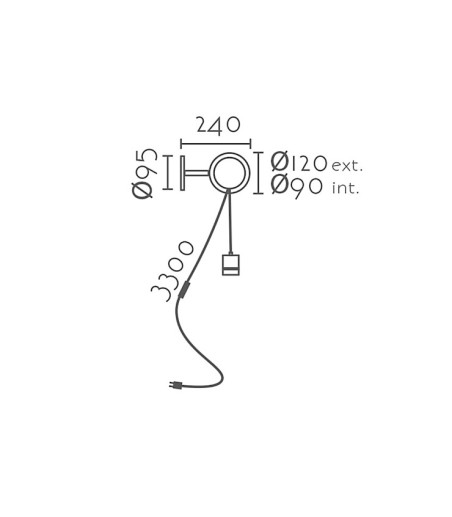 Aplique de pared MB2566-BGD - Ineslam