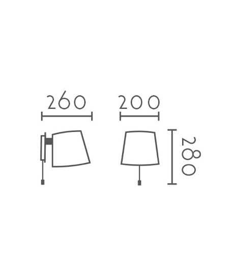 Aplique de pared MB2242-WH - Ineslam
