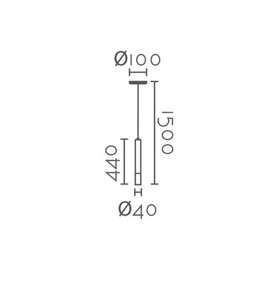 Dimensiones Lámpara colgante MD2315-W Ineslam