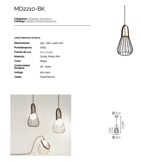 Lámpara de techo MD2210 - Ineslam