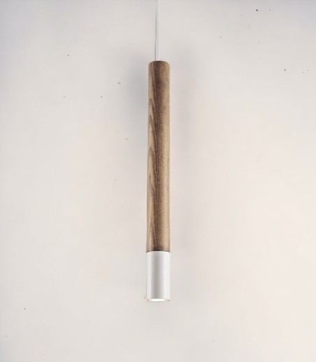 Lámpara colgante madera nórdica MD2315-W - Ineslam