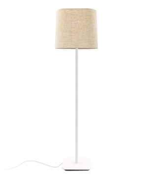 Lámpara de pie blanca con pantalla ML2121-WH - Ineslam