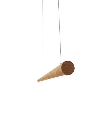 Lámpara de techo madera lineal LED Titan - Ineslam