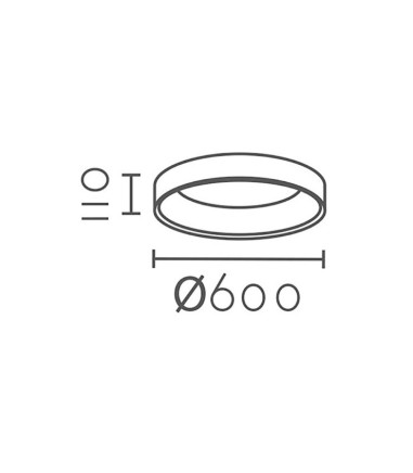 Dimensiones Plafón de techo MX9230-600 - Ineslam