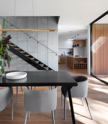 Lámpara de techo madera lineal LED MD2425-NAT - Ineslam