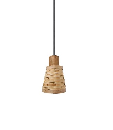 Lámpara de colgante de madera MD2450-NAT 1 de Ineslam