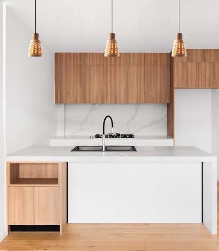 Lámpara de techo colgante madera MD2450-NAT 15cm - Ineslam