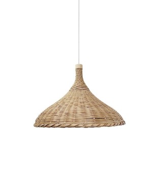 Lámpara de techo colgante ratán Osaka 48cm - Ineslam