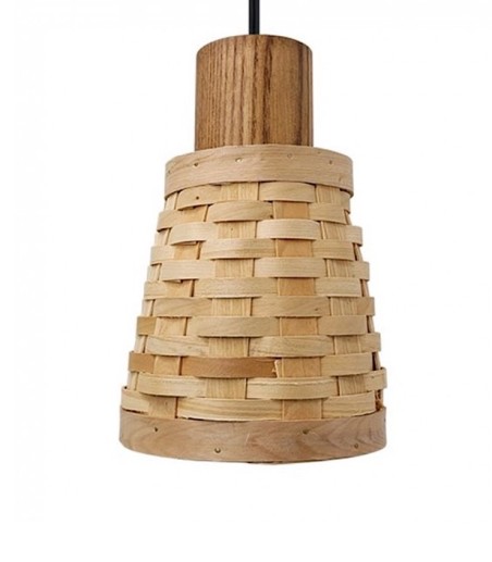 Detalle Lámpara de techo colgante madera 15cm MD2450-NAT - Ineslam