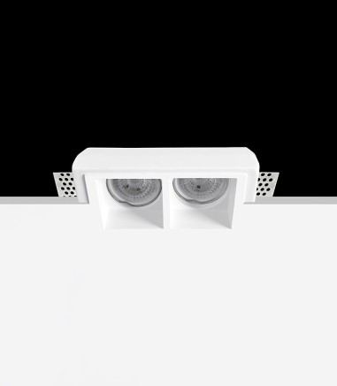 Foco empotrable invisible de escayola GU10 Iris 2 - Ineslam