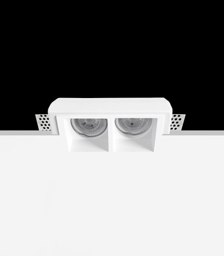 Foco empotrable invisible de escayola GU10 Iris 2 - Ineslam