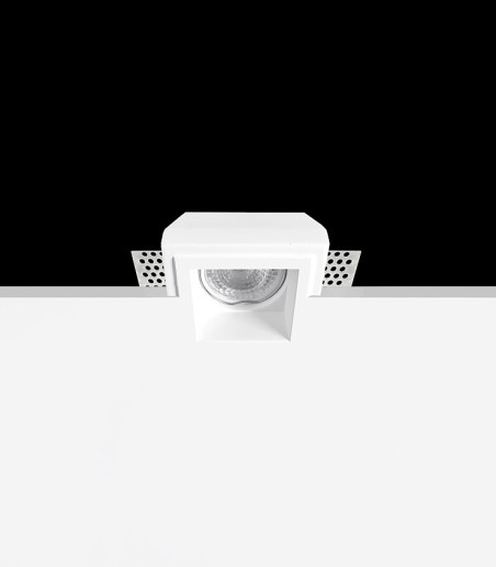 Foco empotrable invisible de escayola GU10 Iris 1 - Ineslam