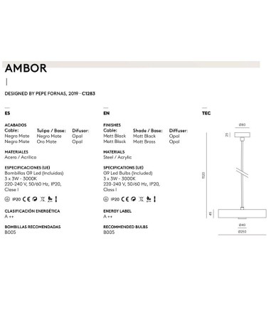 Colgante Ambor - Aromas