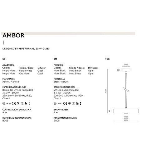 Colgante Ambor - Aromas