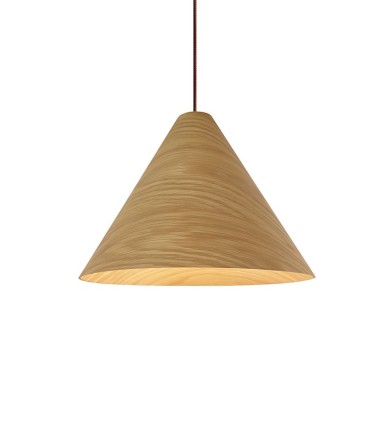 Lámpara de techo madera TESSA Ø61cm - Ineslam