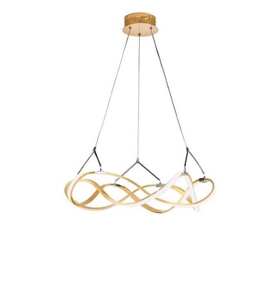 Lámpara de techo LED MOLLY 55cm oro LED - Schuller