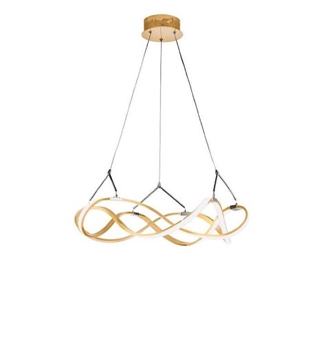 Lámpara de techo LED MOLLY 55cm oro LED - Schuller