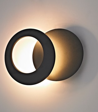 Aplique de pared Toronto negro 8462 Mantra 2