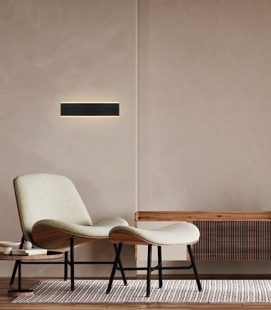 Aplique de pared Nelson CCT negro 24W - Mantra