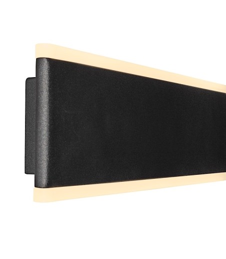 Detalle Aplique de pared Nelson CCT negro