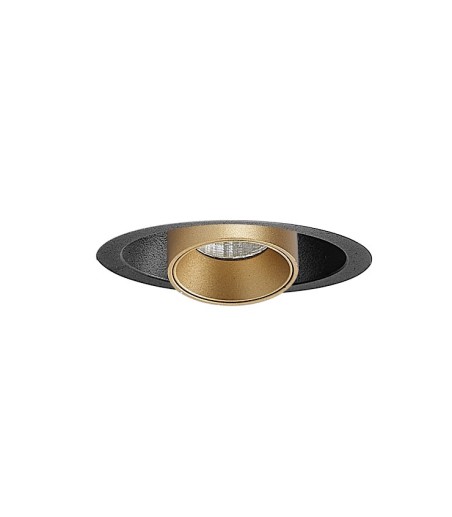 Foco empotrable TRIMASI 5W L50 Ø61 negro-oro - Mantra