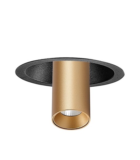 Empotrable TRIMASI 7W L110 Ø82 negro-oro