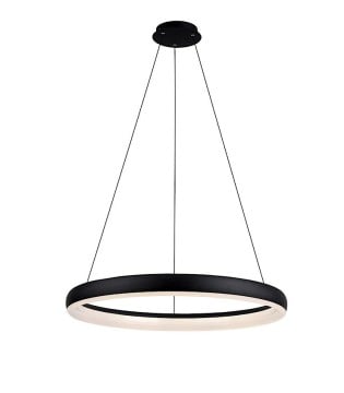 Lámpara de techo LED circular Md8148-600BK - Ineslam