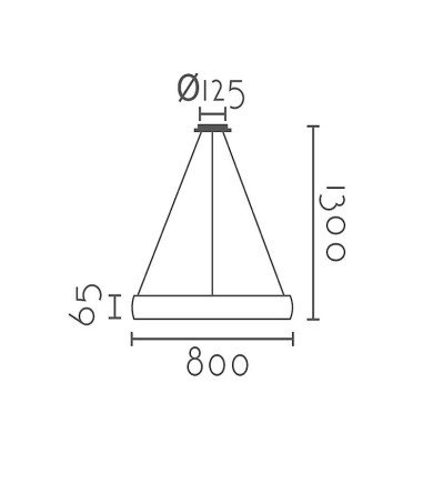 Lámpara de techo circular LED Suave Ø80