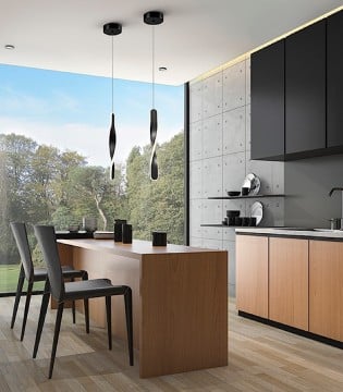 Lámpara de techo Twist negro 1 luz - Schuller 219640 2