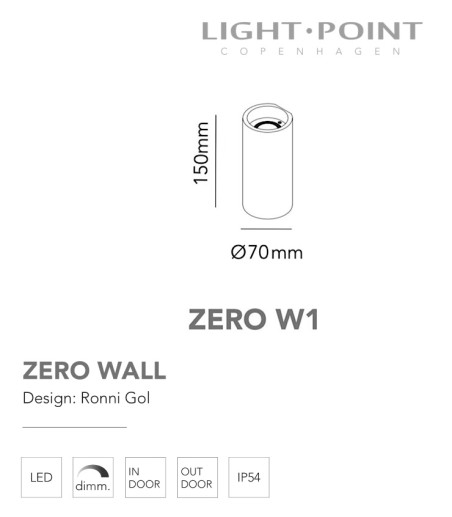 ZERO W1 Ø70 - LIGHT POINT
