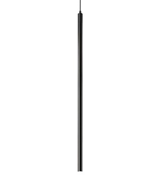 Lámpara techo LED colgante  ULTRATHIN cilindro 1m negro