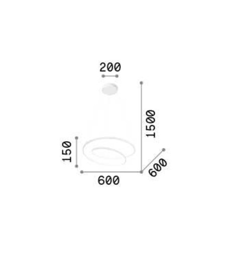 Lámpara de techo circular LED Oz - Ideal Lux