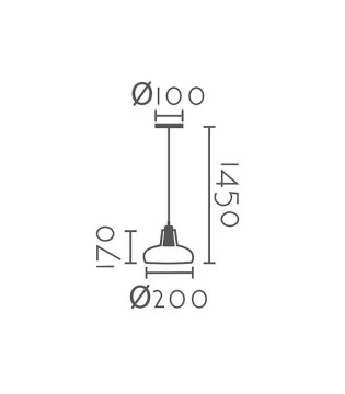 Lámpara colgante campana cristal fumé MD4090C-SE - Ineslam 2