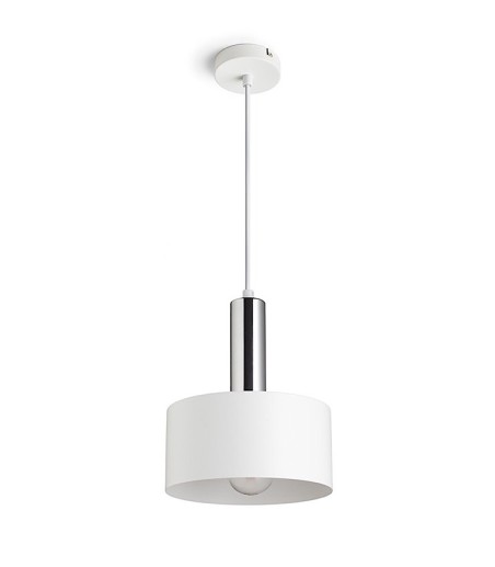 Lámpara de techo colgante Giulia 20 blanco/cromo