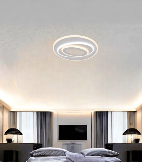 Plafón de techo Tebe LED 72W CCT regulable con mando 38cm