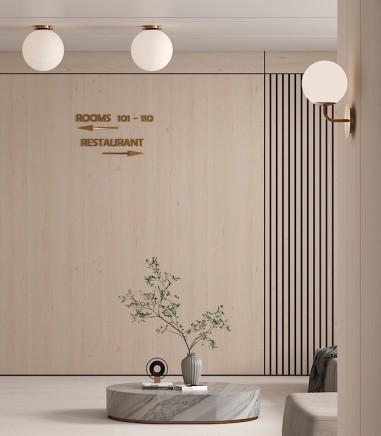 Imagen de ambiente Aplique de pared Parma 1con brazo  IP44 de ACB