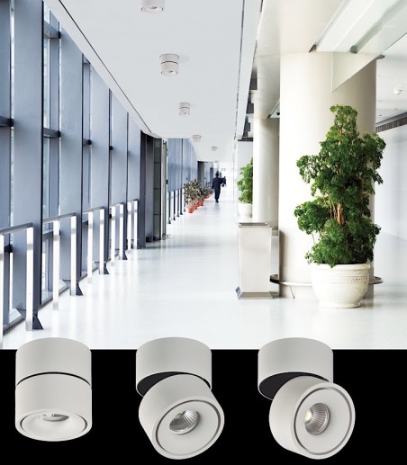 Foco de superficie - plafón orientable APEX LED 13W blanco - ACB