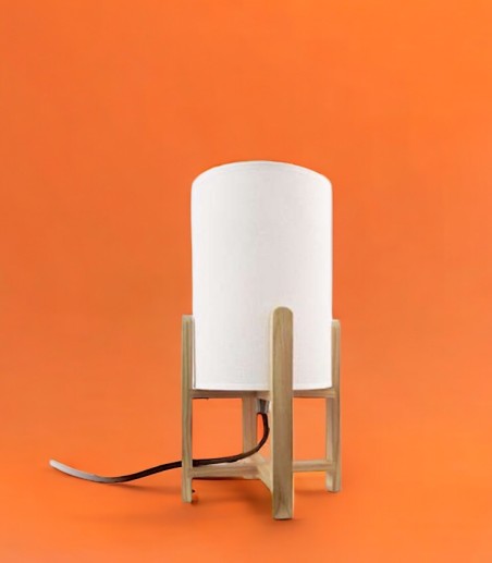 Lámpara de mesa madera nórdica Drago - Ineslam