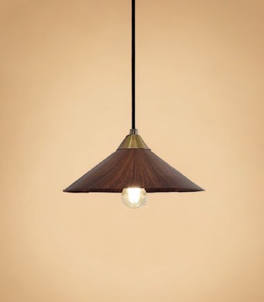Lámpara colgante campana marrón MD2455-MA - Ineslam