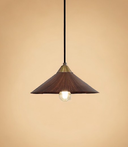 Lámpara colgante campana marrón MD2455-MA - Ineslam