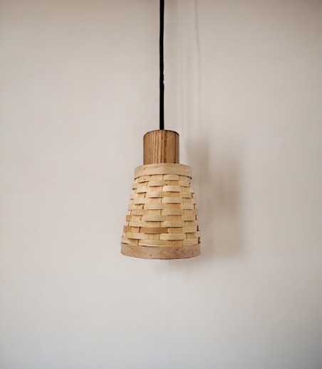 Lámpara de colgante de madera MD2450-NAT 1 de Ineslam