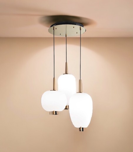 Lámpara de techo Umile LED 3 colgantes 60W - Ideal Lux