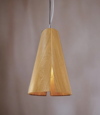 Lámpara de techo madera PEONIA Ø30cm