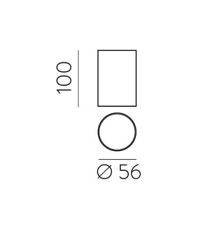 Foco superficie ZOOM GU10 blanco Ø56mm - ACB 2