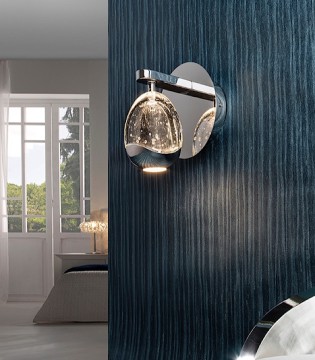 Aplique de pared Rocío cromo 1 luz - Schuller 2