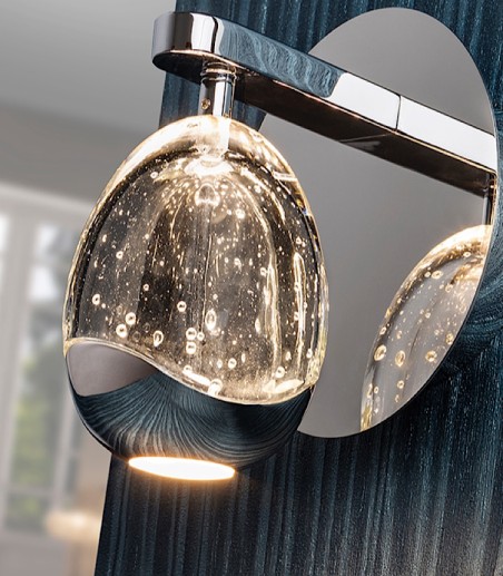 Aplique de pared Rocío cromo 1 luz - Schuller