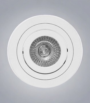 Aro Foco Empotrable Redondo Blanco BASIC Orientable C0003 Mantra 2