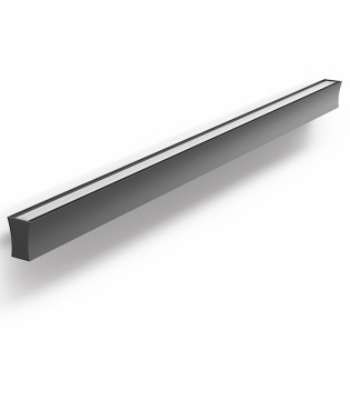 Aplique de pared largo Hanok 38W negro 120 cm - Mantra 2